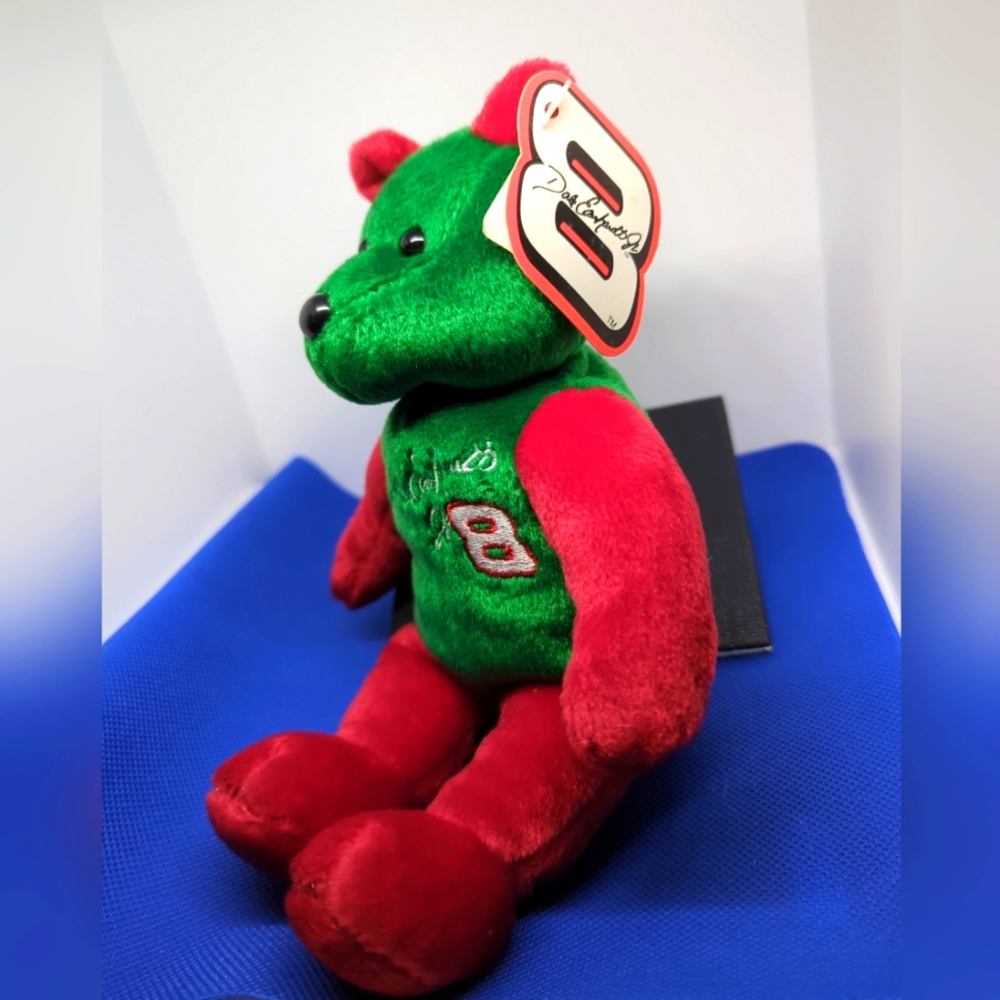 2001 Gold’n Bears #8 Dale Earnhardt Jr Christmas Bear Red/Grn With Original Tags